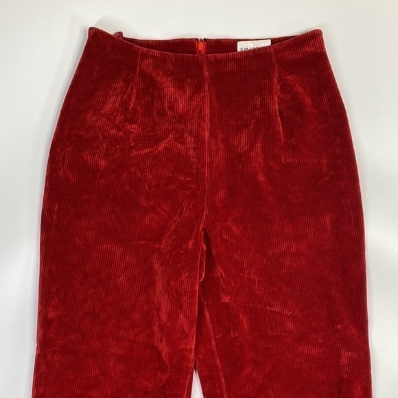 Emanuel Unsaro Red Corduroy Pants Size 14/48 (31x30) - Picture 2 of 11